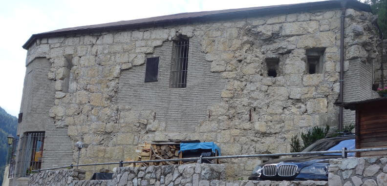 back side of hotel al forte